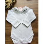 Body Rococó Azul Marinho