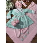 Saída Gigi com Bordado à mão - Verde Água