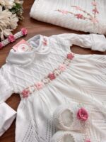 Saída Gigi com Bordado à mão - Bran/Rosa - Imagem 6