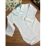 Body Cavalo Azul Bebê