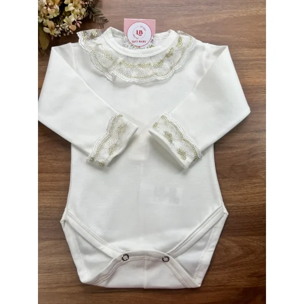 Body Renda Dourada Promoção