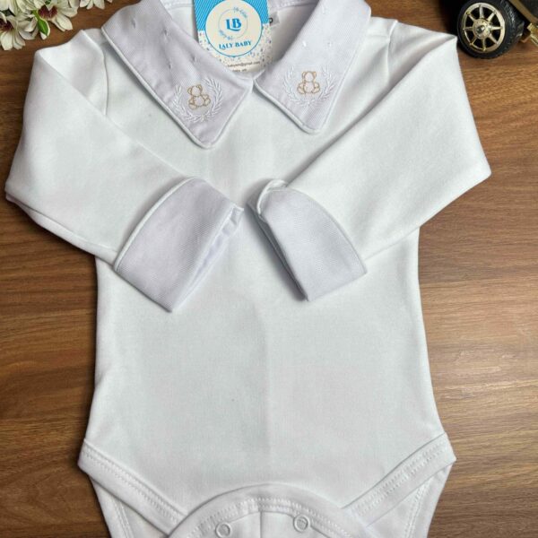 Body Urso com Ramo Branco Promoção