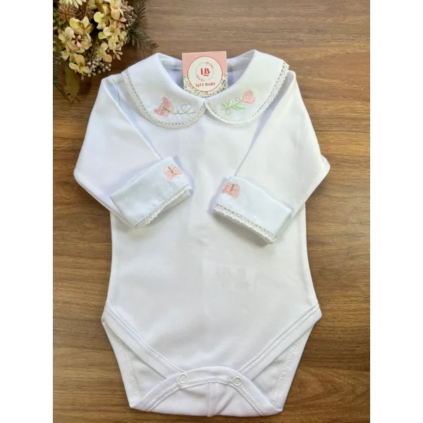 Body Borboleta Rosa Bebê Promoçao