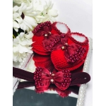 Sapatinho e Faixinha Gigi - Vermelho