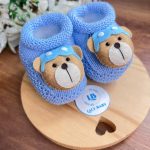Sapatinho Urso Azul Bebê