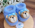 Sapatinho Urso Azul Bebê - Imagem 2