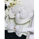 Sapatinho e Faixinha Gigi - Branco