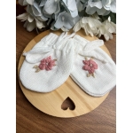 Kit Luvas com Bordado à mão - Branca