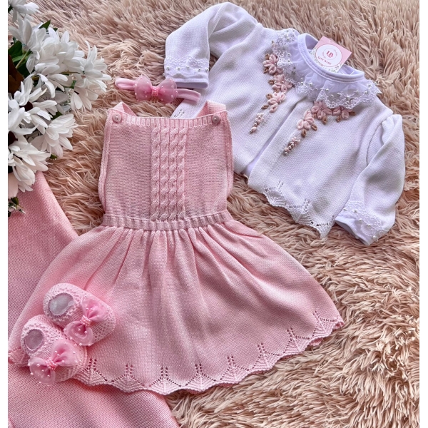 Saída Giovana com Bordado à mão - Rosa promoção