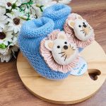 Sapatinho Leão Azul Bebê