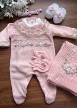 Saída Duda com Bordado à mão - Rosa Bebê - Imagem 2