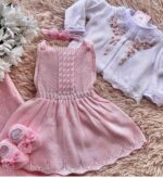 Saída Giovana com Bordado à mão - Rosa Bebê - Imagem 3