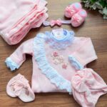 Saída Júlia com Bordado à mão - Rosa Bebê - Imagem 2