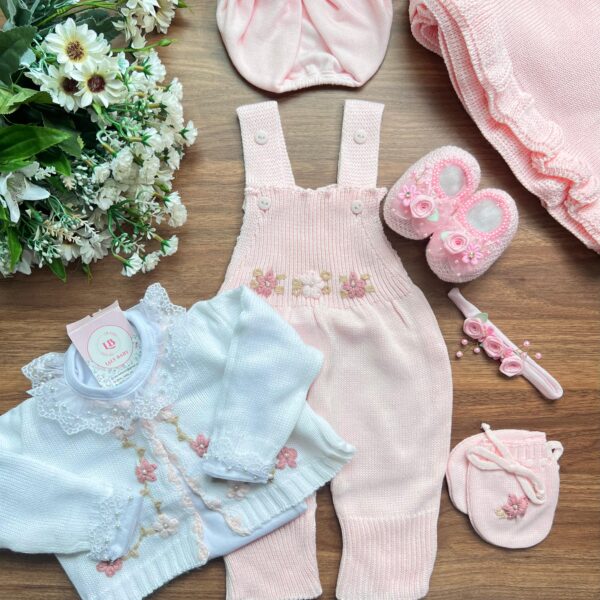 Saída Verônica com Bordado à mão - Rosa Bebê promoção