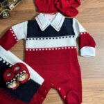 Saída Heitor - Vermelha com Azul marinho