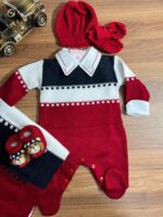 Saída Heitor - Vermelha com Azul marinho