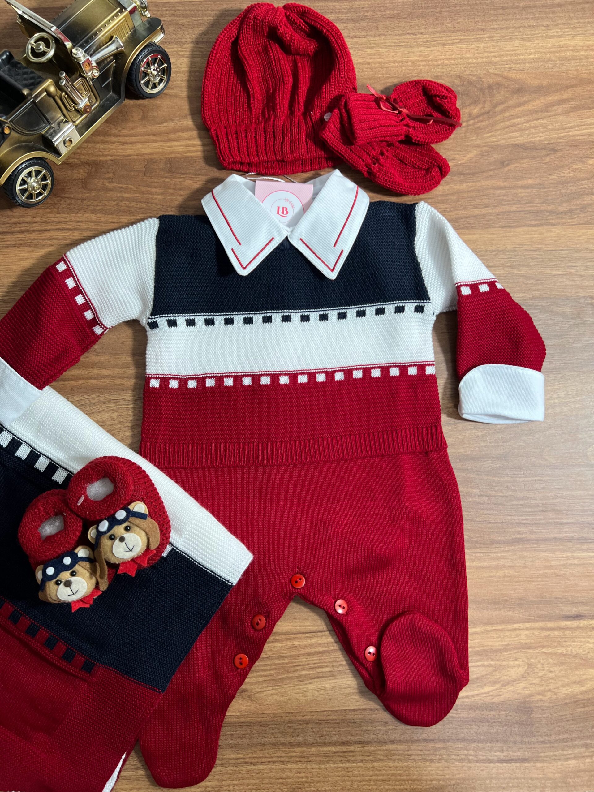 Heitorazulevermelho Saída Heitor - Vermelha com Azul marinho - Imagem 1