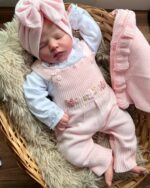 Saída Verônica com Bordado à mão - Rosa Bebê - Imagem 9