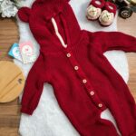 Macacão Ursinho - Vermelho