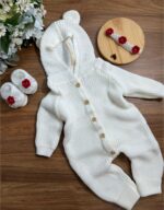 Macacão Ursinha - Branco