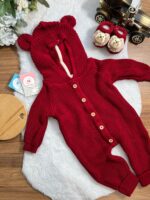 Macacão Ursinho - Vermelho - Imagem 3