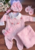 Saída Bárbara com Bordado à mão – Rosa Bebê - Imagem 3