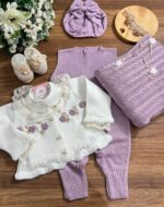 Saída Malu com Bordado à mão - Lilás - Imagem 6