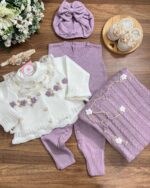 Saída Malu com Bordado à mão - Lilás