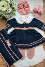 Saída Lilica - Azul Marinho com Rosê - Imagem 3