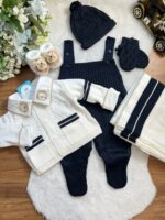 Saída Ricardo - Azul marinho com Branco