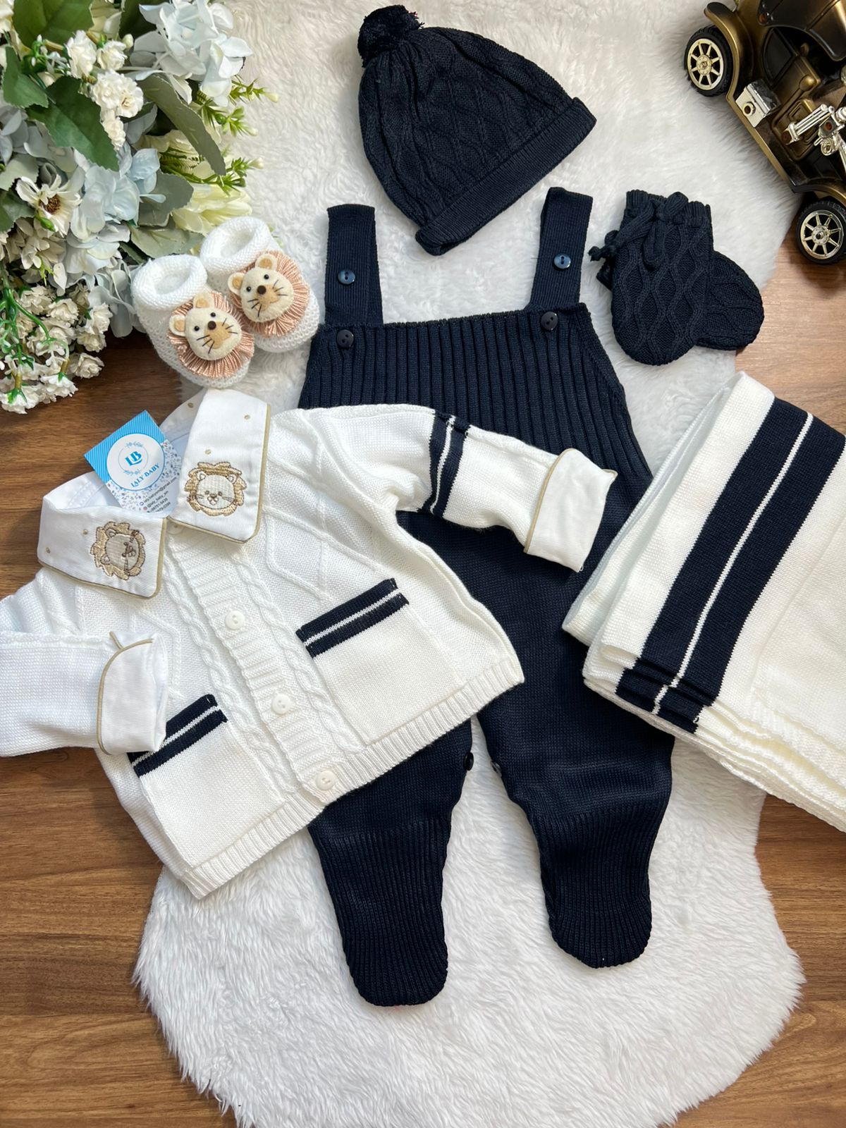 a0c1264163d5ad1713101966db870ccd.jpg Saída Ricardo - Azul marinho com Branco - Imagem 1