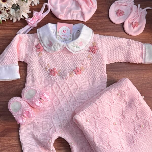 Saída Bárbara com Bordado à mão – Rosa Bebê promoção