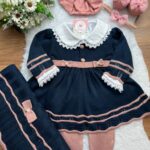 Saída Lilica - Azul Marinho com Rosê