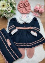 Saída Lilica - Azul Marinho com Rosê