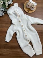 Macacão Ursinho - Branco