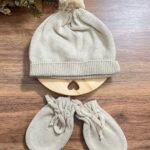 Touca e Luvas - Bege
