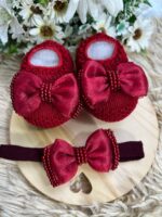 Sapatinho e Faixinha Malu - Vermelho - Imagem 2