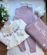 Saída Malu lilás com Bordado à mão " personalizado "