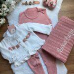 Saída Malu com Bordado à mão - Rosê    "personalizada"