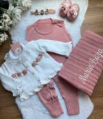 Saída Malu com Bordado à mão - Rosê    "personalizada"