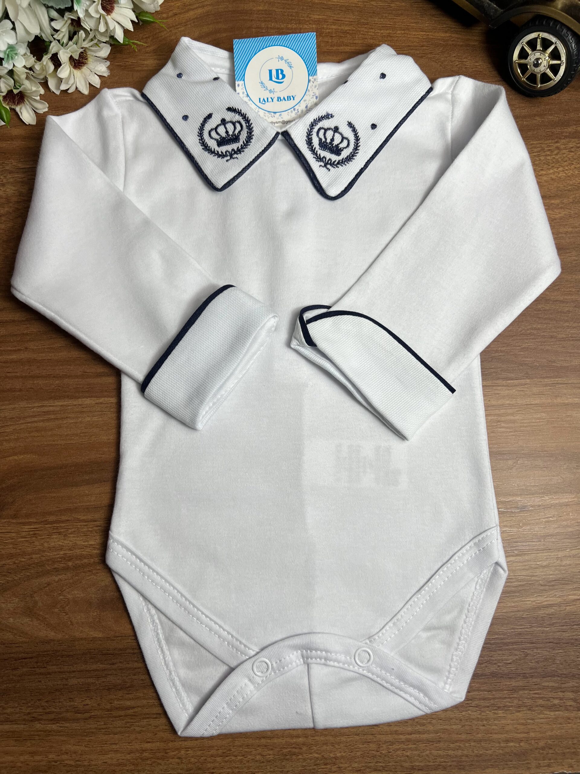 bodycoroaazulmarinho Body Coroa Azul Marinho - Imagem 1