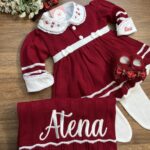 Saída Lilica - Vermelha com Branco " Personalizada "