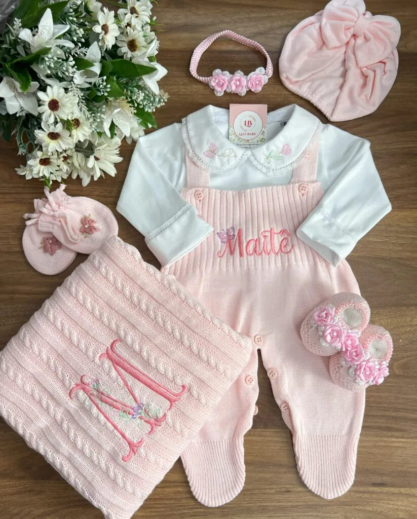 Saída Maitê – Rosa bebê ” Personalizada “