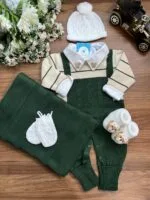 Saída Matteo - Verde com Bege " Personalizada " - Imagem 2