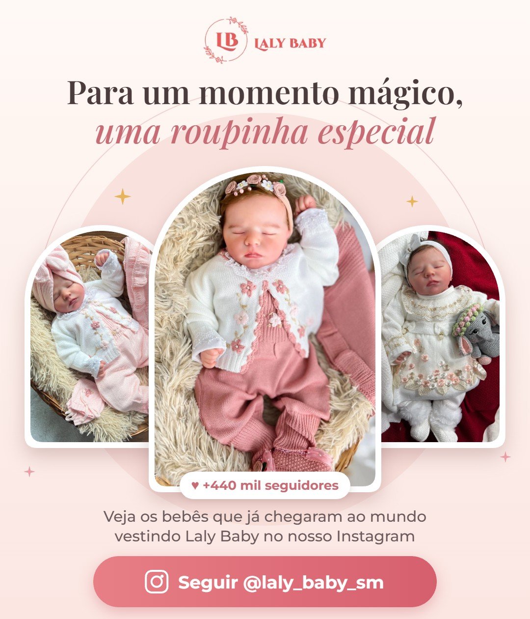 Para um momento mágico, uma roupinha especial - Laly Baby no Instagram